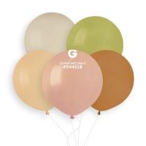 Palloncino in Lattice 19" G150 Natural Assortito "Assorted 080" 25pz Gemar Standard 19" G150