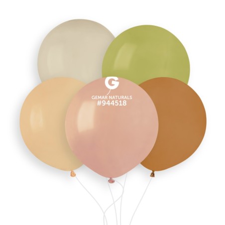 Palloncino in Lattice 19" G150 Natural Assortito "Assorted 080" 25pz Gemar Standard 19" G150