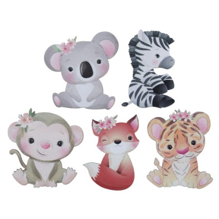 Decorazioni in Legno Piccoli Esploratori "Explorateur" 10pz Piccoli Esploratori "Explorateur"