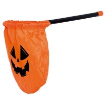Secchiello con Asta Porta Caramelle Zucca Accessori Persona Halloween