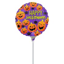 Palloncino in Foil 9" Mini Shape Halloween con Ragni e Zucche Palloncini Foil Halloween