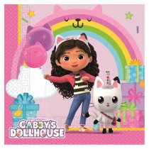 Tovagliolo di Carta 33x33cm con Gabby's Dollhouse 20pz Gabby's Dollhouse