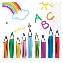 Tovagliolo di Carta 33x33cm Rientro a Scuola "School Start" 20pz Rientro a Scuola