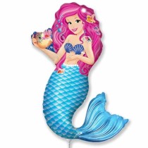 Palloncino in Foil 14" Mini Shape Sirena "Mermaid" Palloncini Tema Sirena