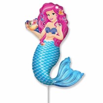 Palloncino in Foil 14" Mini Shape Sirena "Mermaid" Palloncini Tema Sirena