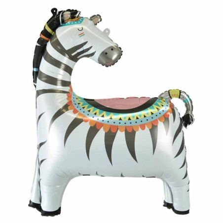 Palloncino in Foil 28" Super Shape Zebra Animali (Giungla e Bosco)