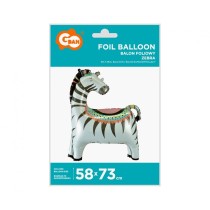 Palloncino in Foil 28" Super Shape Zebra Animali (Giungla e Bosco)