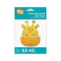 Palloncino in Foil 20" Super Shape Giraffa Animali (Giungla e Bosco)