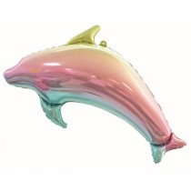 Palloncino in Foil 36" Super Shape Delfino Multicolor Ombre Pesci e Mare