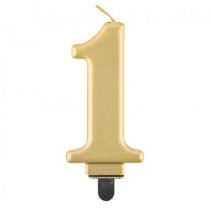 Candelina 8cm Oro Metallizzato N.1 Oro Soft Metallizzato 8cm