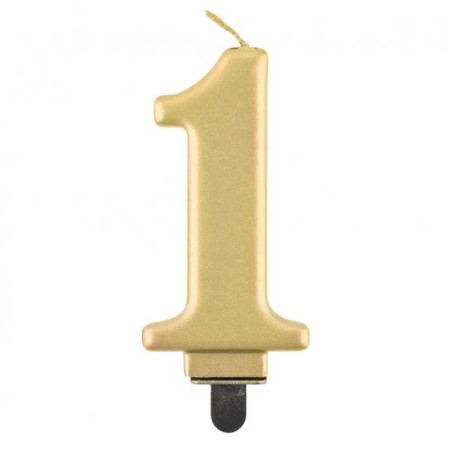 Candelina 8cm Oro Metallizzato N.1 Oro Soft Metallizzato 8cm