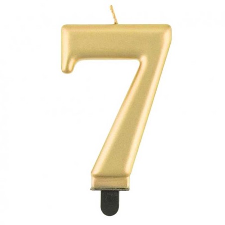Candelina 8cm Oro Metallizzato N.7 Oro Soft Metallizzato 8cm