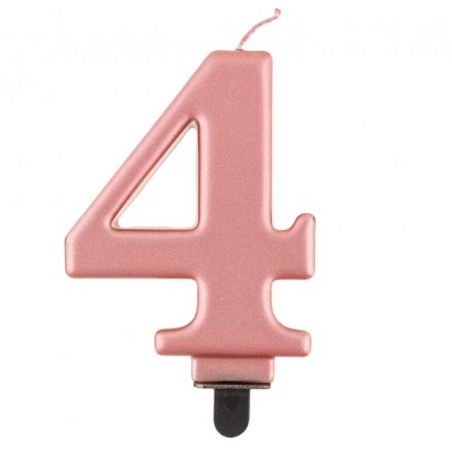 Candelina 8cm Rose Gold Metallizzato N.4 Rose Gold Metallizzato 8cm