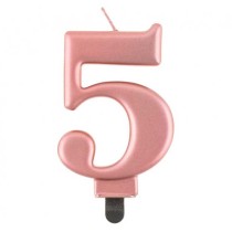 Candelina 8cm Rose Gold Metallizzato N.5 Rose Gold Metallizzato 8cm