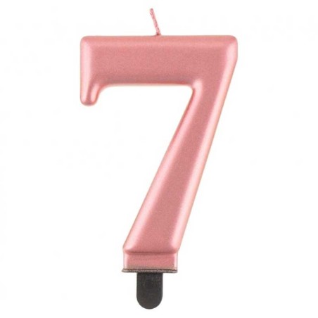 Candelina 8cm Rose Gold Metallizzato N.7 Rose Gold Metallizzato 8cm