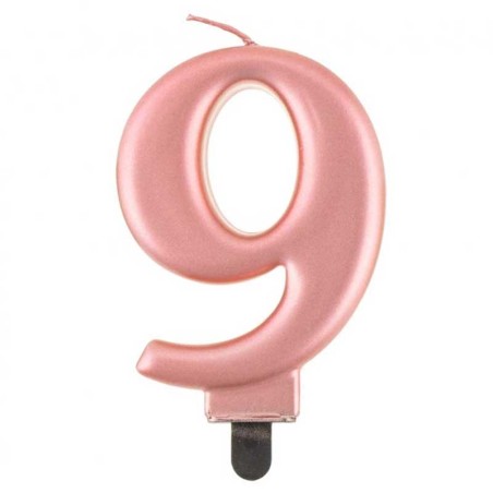 Candelina 8cm Rose Gold Metallizzato N.9 Rose Gold Metallizzato 8cm