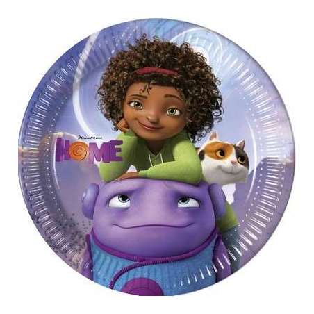 Piatto di Carta 23cm con "Home" 8pz Home