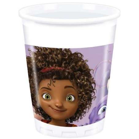 Bicchiere di Plastica 200ml con Home Home