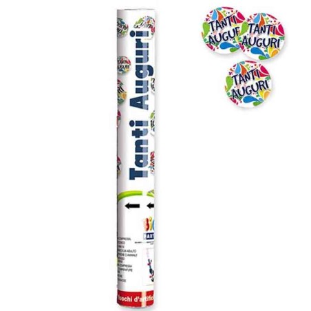 Cannon Sparacoriandoli Tanti Auguri 30cm Sparacoriandoli Eventi