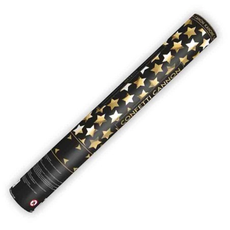 Cannon Sparacoriandoli Stelle Oro Metallizzato 40cm Sparacoriandoli Fantasia