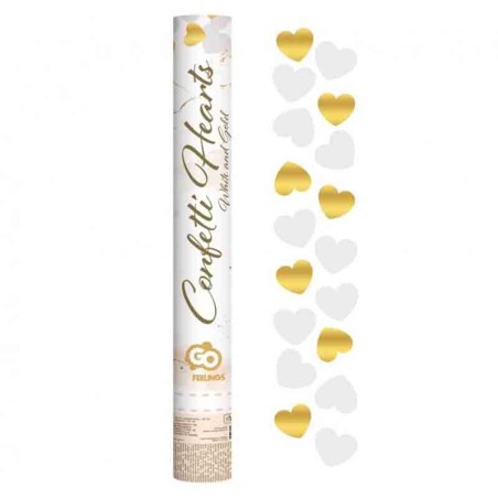Cannon Sparacoriandoli Cuori Bianchi e Oro Sparacoriandoli Cuori