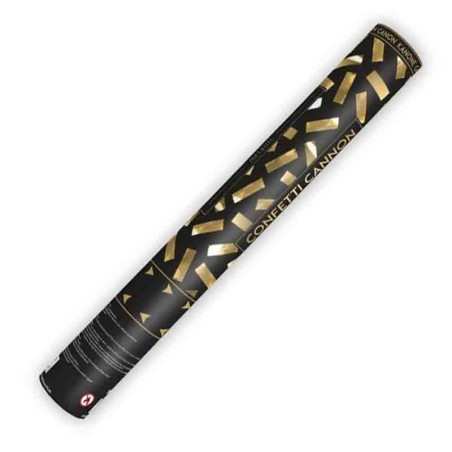Cannon Sparacoriandoli Oro Metallizzato 40cm Sparacoriandoli Capodanno