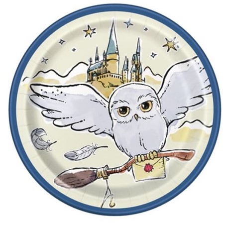 Piatto di Carta 18cm con Harry Potter 8pz Harry Potter