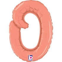 Palloncino in Foil 14" Lettera O Corsivo Rose Gold "Script Rose Gold" Lettere Corsivo 14" Rose Gold