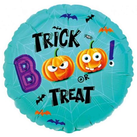 Palloncino in Foil 18" Halloween Dolcetto o Scherzetto "Trick or Treat" Palloncini Foil Halloween