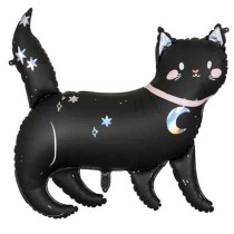 Palloncino in Foil 38" Super Shape Gatto Nero "Black Cat" Palloncini Foil Halloween