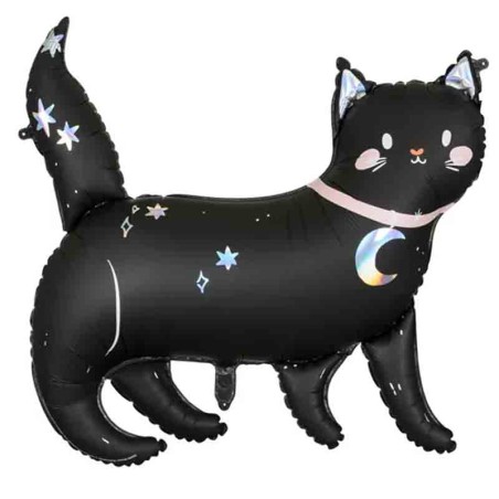 Palloncino in Foil 38" Super Shape Gatto Nero "Black Cat" Palloncini Foil Halloween