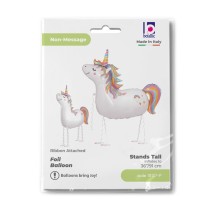 Palloncino in Foil 42" Pet Walker Unicorno "Unicorn Pastel" Animali Grabo
