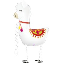 Palloncino in Foil 41" Pet Walker Lama "Llama Friend" Animali Grabo
