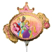 Palloncino in Foil 14" Mini Shape Cornice con Corona Principesse Disney Principesse Disney