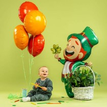 Palloncino in Foil 52" Super Shape Folletto "Jumping Leprechaun" Giornate Speciali Grabo