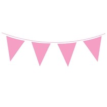 Festone Bandierina 20cm x 30cm Rosa "Pink" 10mt Bandierine Oaktree