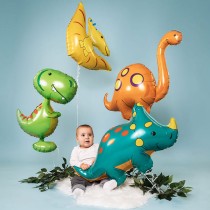 Palloncino in Foil 44" Super Shape Brontosauro "Brontosaurus" Animali Grabo