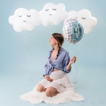Palloncino in Foil 30" Super Shape Nuvola "Sleepy Cloud" Nascita e Battesimo Grabo