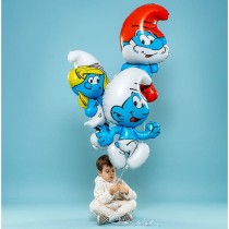 Palloncino in Foil 40" Super Shape Puffo "Smurfs" Personaggi Grabo