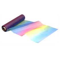 Organza decorativa Ombre Arcobaleno "Rainbow" 20mt Tulle e Nastrini Oaktree
