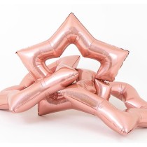 Palloncino in Foil 48" Stella Linky Rose Gold Glitter "Star Glitter" Stelle 48" Linky Star