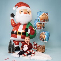 Palloncino in Foil 18" Casa Vacanze "Home for the Holidays" Natale e Capodanno Grabo