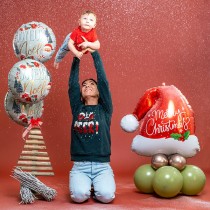 Palloncino in Foil 41" Super Shape Cappello di Babbo Natale Natale e Capodanno Grabo