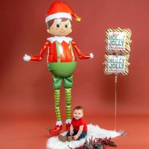 Palloncino in Foil 66" Air Filled Elfo "Elf" Natale e Capodanno Grabo