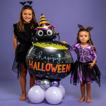 Palloncino in Foil 44" Super Shape Calderone "Spider Cauldron" Halloween Grabo