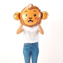 Palloncino in Foil 36" Super Shape Scimmia "Monkey Head" Animali Grabo