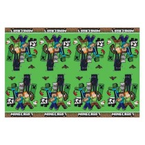 Tovaglia di Plastica 120x180cm con Personaggi del Videogioco Minecraft Minecraft Party