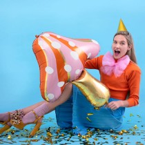 Palloncino in Foil 30" Super Shape Fungo "Mushroom" Festa Tema Autunno