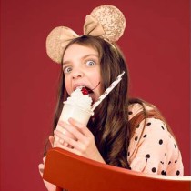Cerchietto per Capelli Orecchie di Minnie con Paillettes Rose Gold Minnie