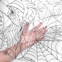 Tovaglia in plastica effetto Ragnatela Accessori Tavola Halloween
